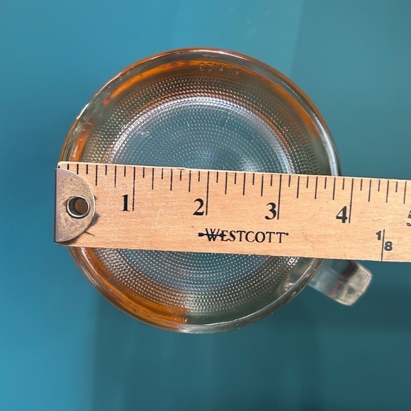 Vintage Clear Glass Pitcher with Orange Slice Design - Picture 14 of 14